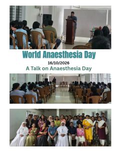 World Anaesthesia Day 16 th October 2026